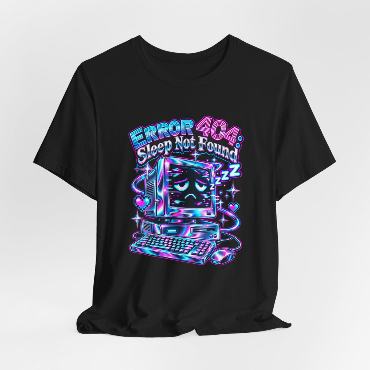 Error 404: Sleep Not Found Funny Programmer T-Shirt