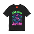 FINAL BOSS: THE ALGORITHM Funny 80s Neon T-Shirt