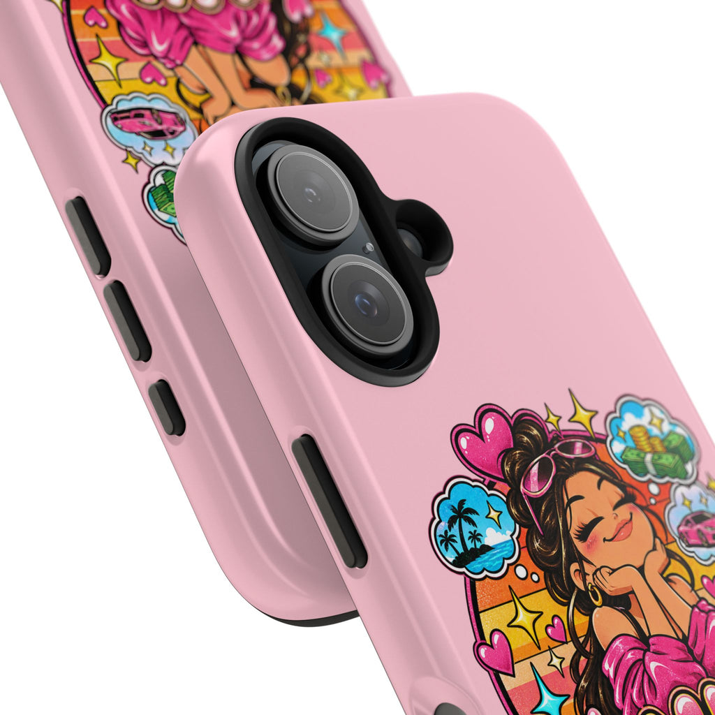 Delulu Is the Solulu Pink Tough Phone Case — Kawaii Cute Protective Case