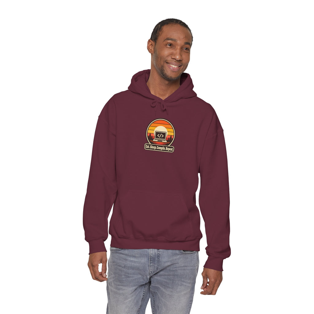 Eat Sleep Compile Repeat Funny Programmer Hoodie