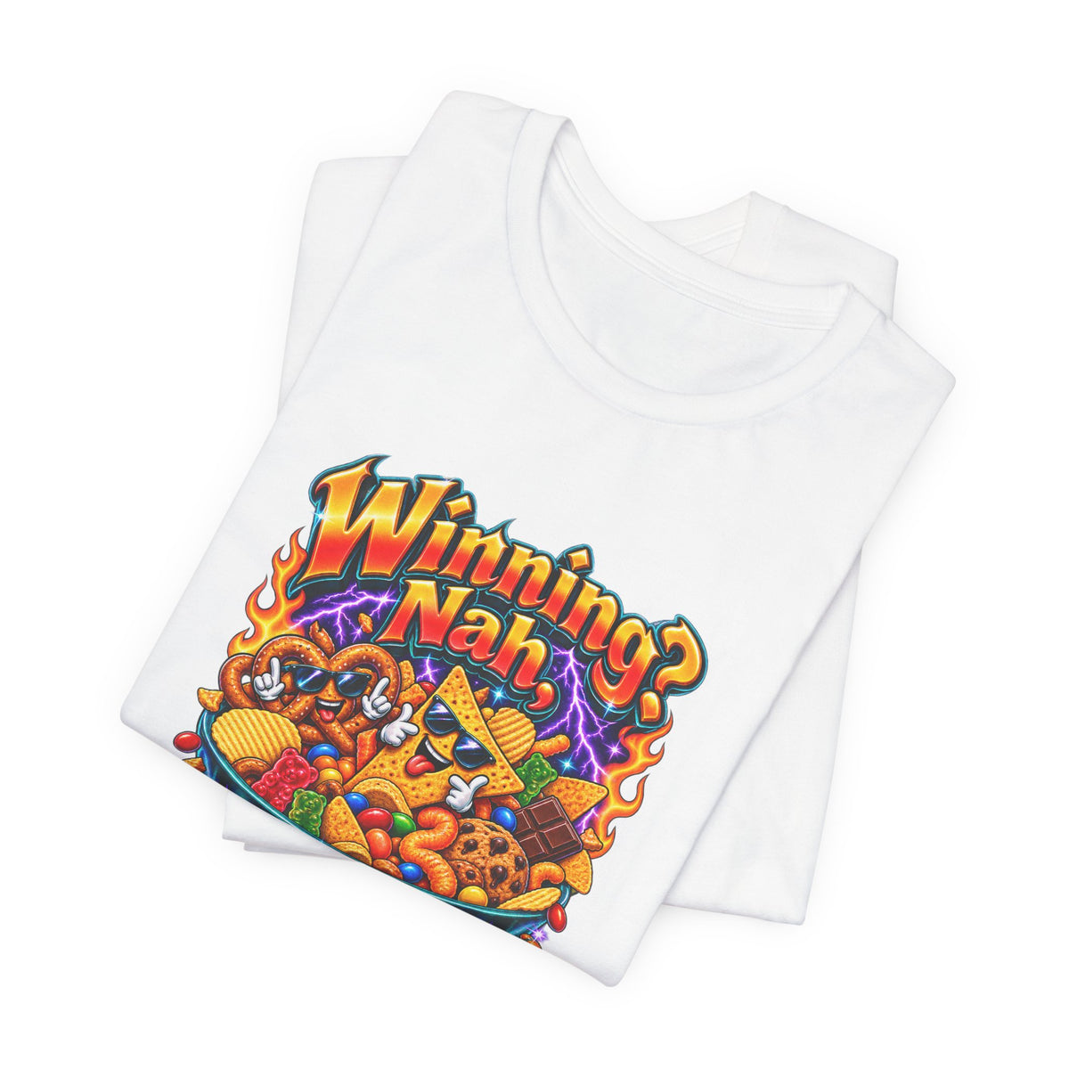 Winning? Nah, I’m Here for Snacks Funny Casual Party T-Shirt