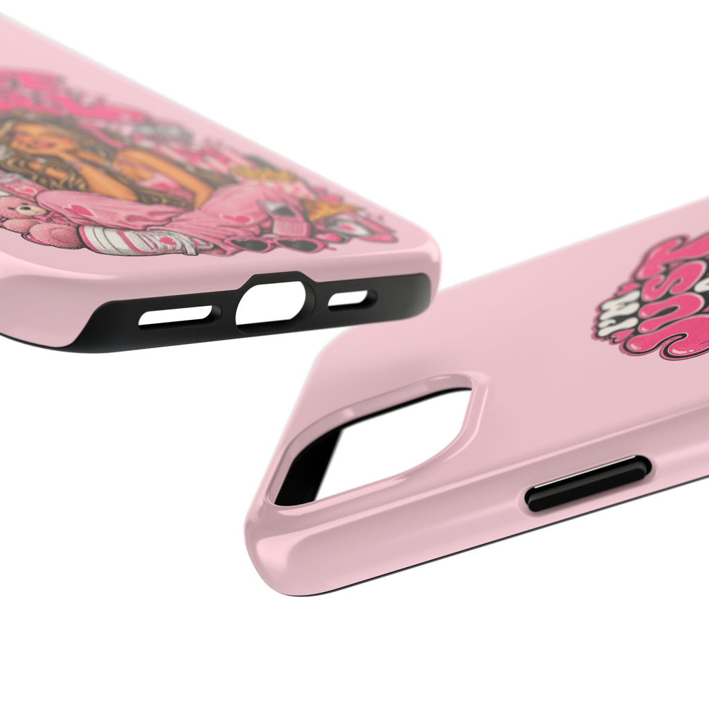 Pink "I'm Just a Girl" Tough Phone Case — Cute Girl Aesthetic Protective iPhone Cover