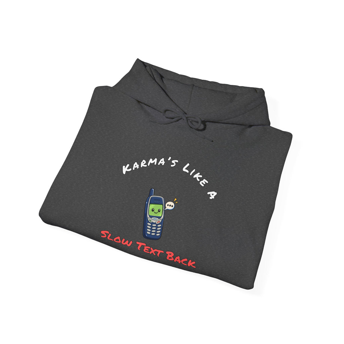 Karma's Like A Slow Text Back Funny Sarcastic Hoodie