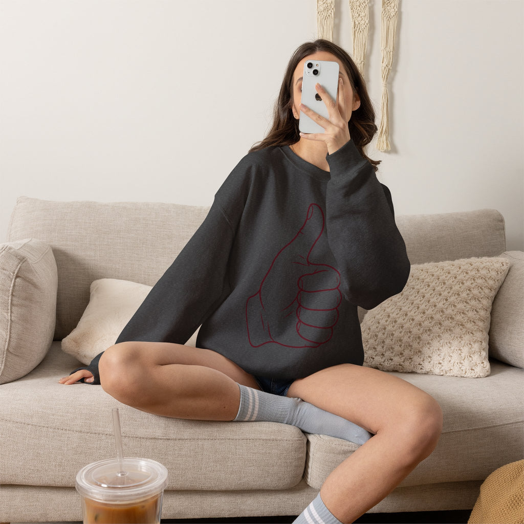 Thumbs Up Spirit Crewneck Sweatshirt
