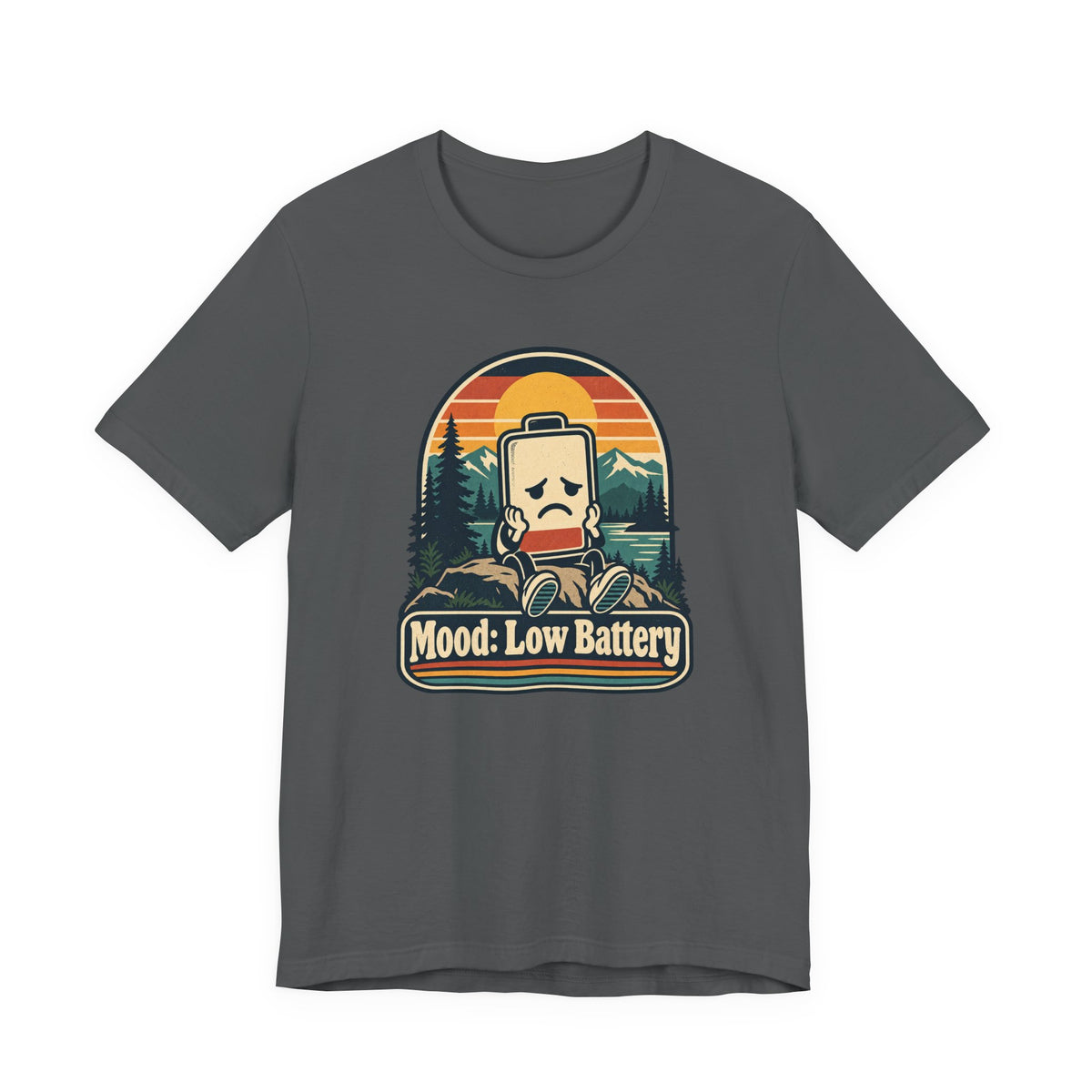 Mood: Low Battery Funny Tech T-Shirt
