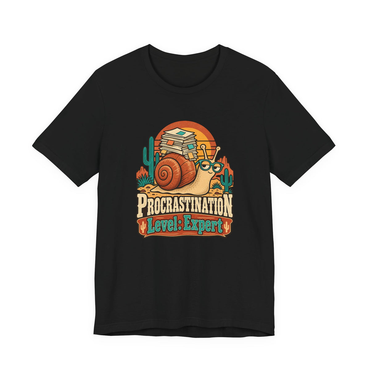 Procrastination Level: Expert Funny Student T-Shirt