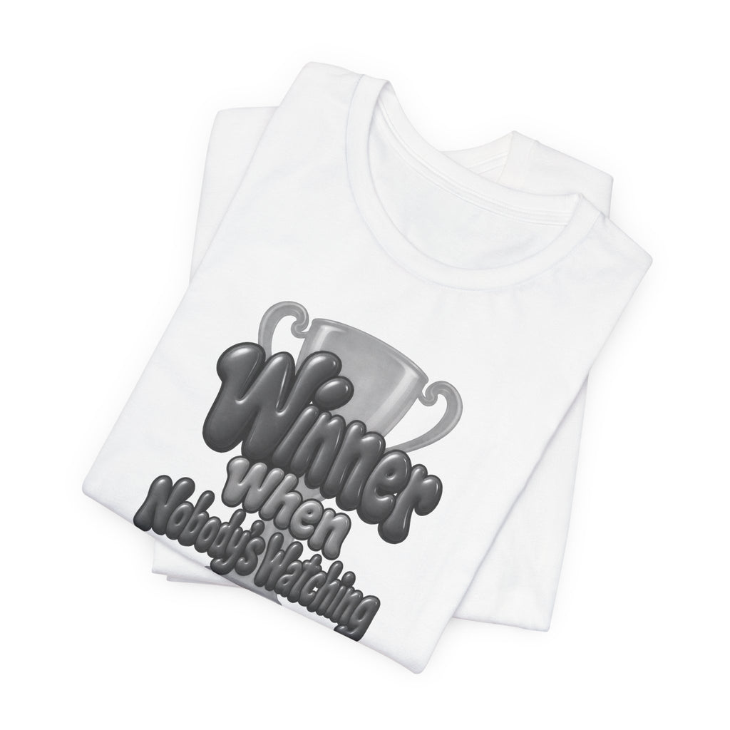 Winner When Nobody’s Watching Funny Introvert T-Shirt