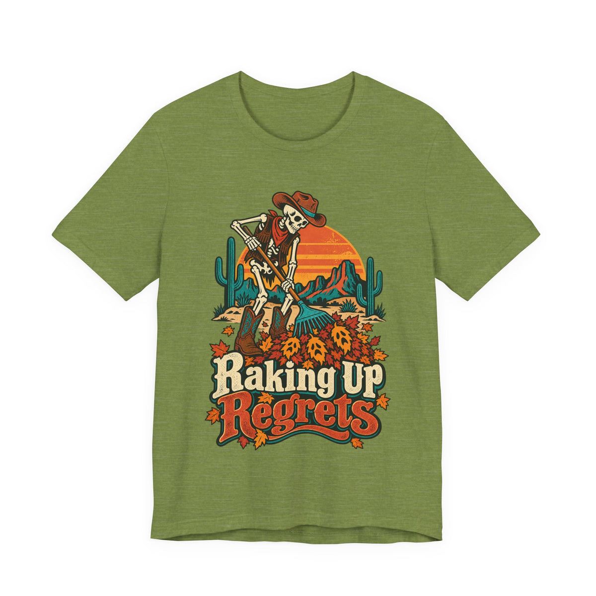 Raking Up Regrets Funny Autumn T-Shirt