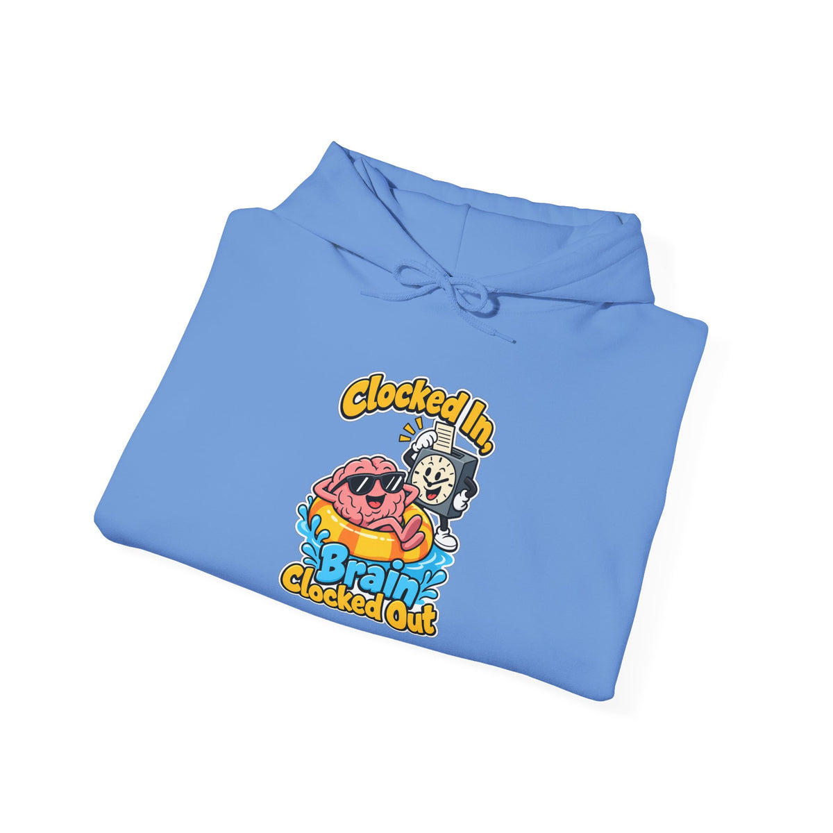 Clocked In, Brain Clocked Out Funny Nurse Hoodie