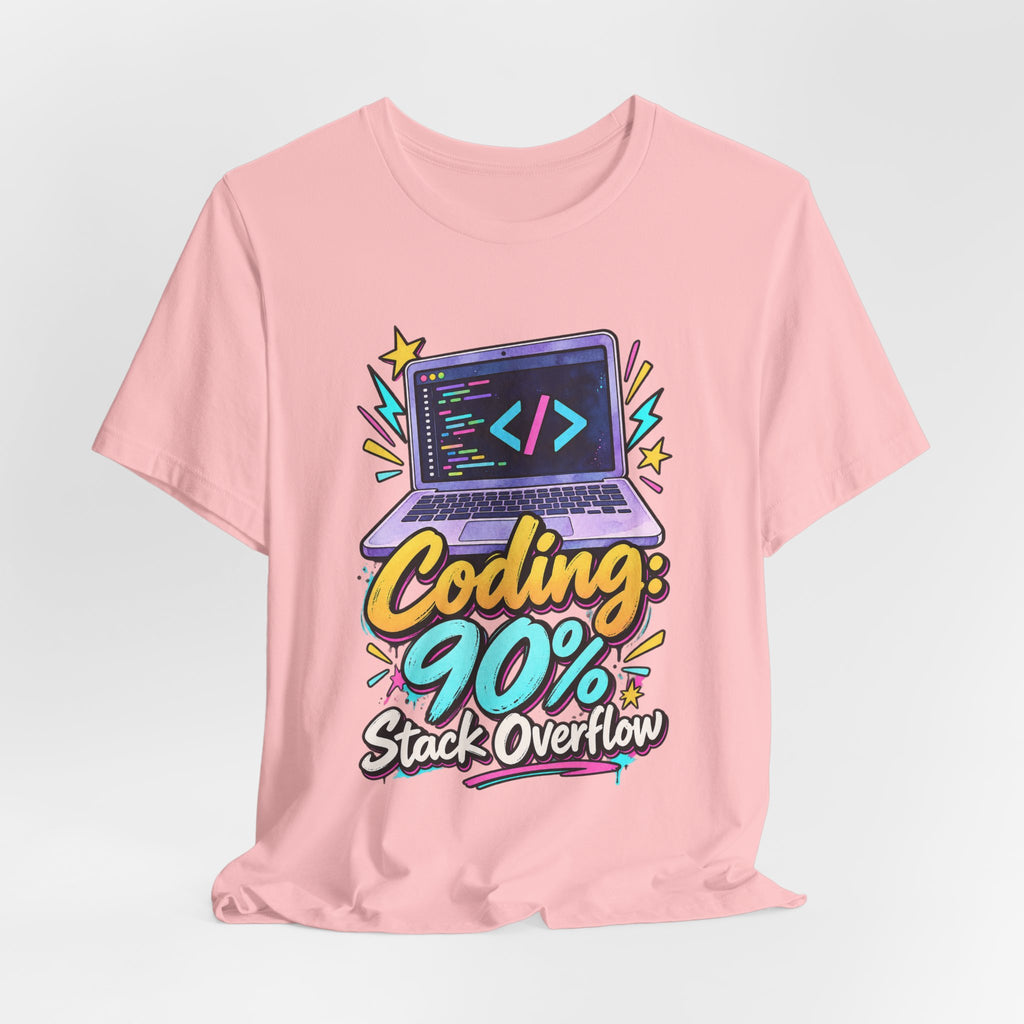 Coding: 90% Stack Overflow Funny Programmer T-Shirt