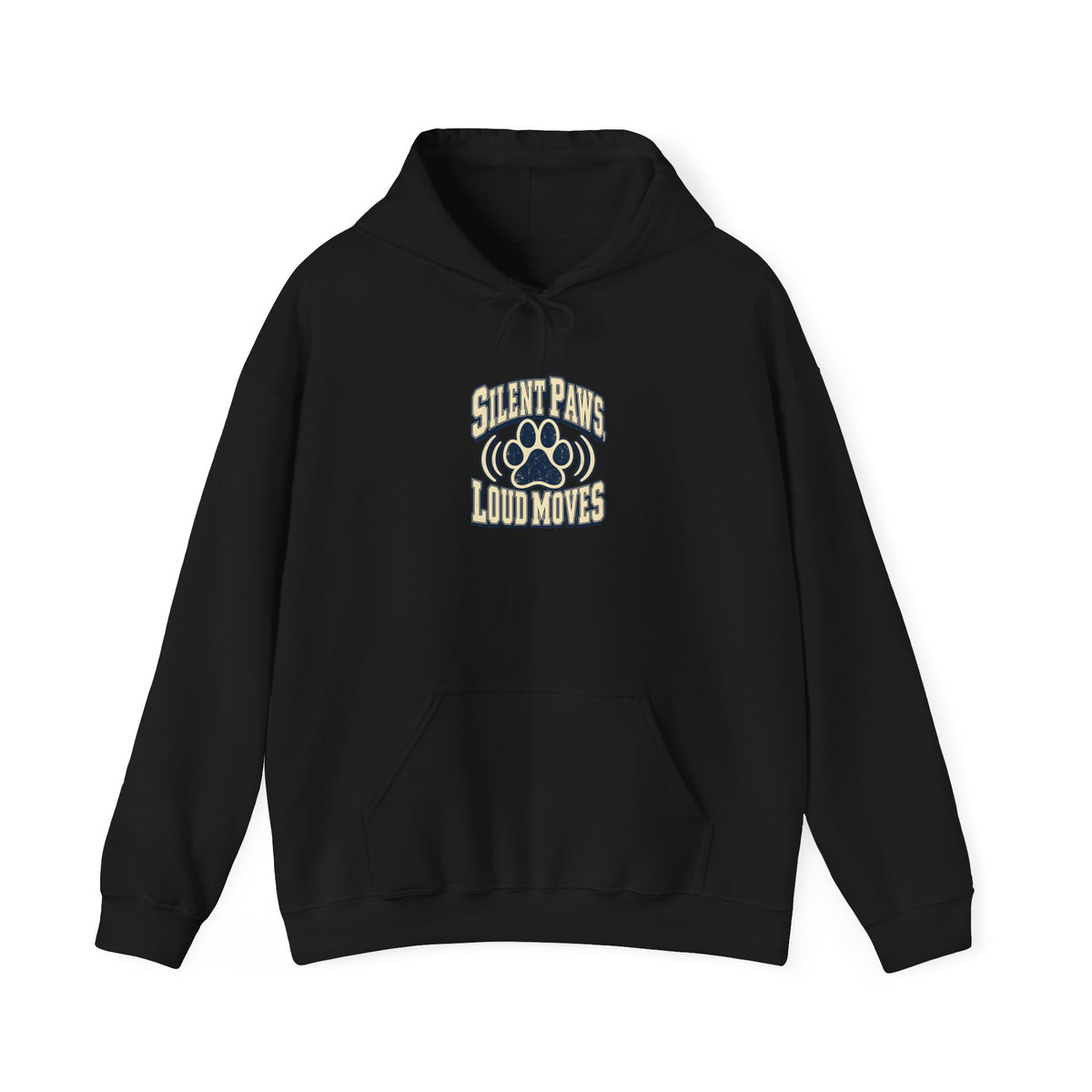 Silent Paws, Loud Moves Funny Cat Lover Hoodie