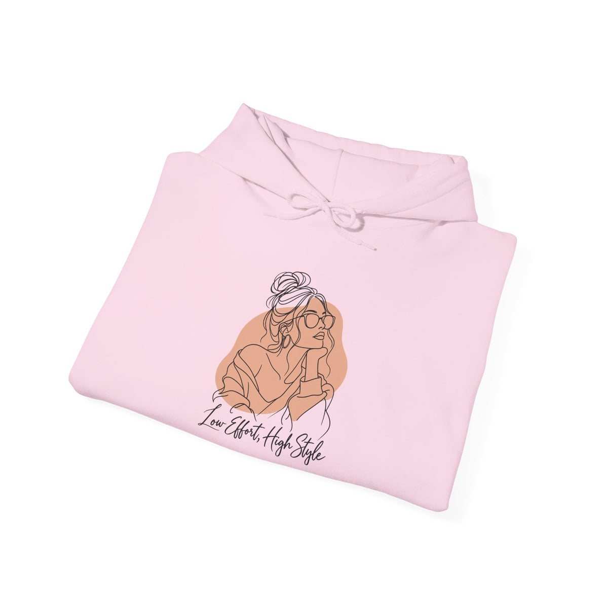 Low Effort, High Style Funny Minimalist Hoodie