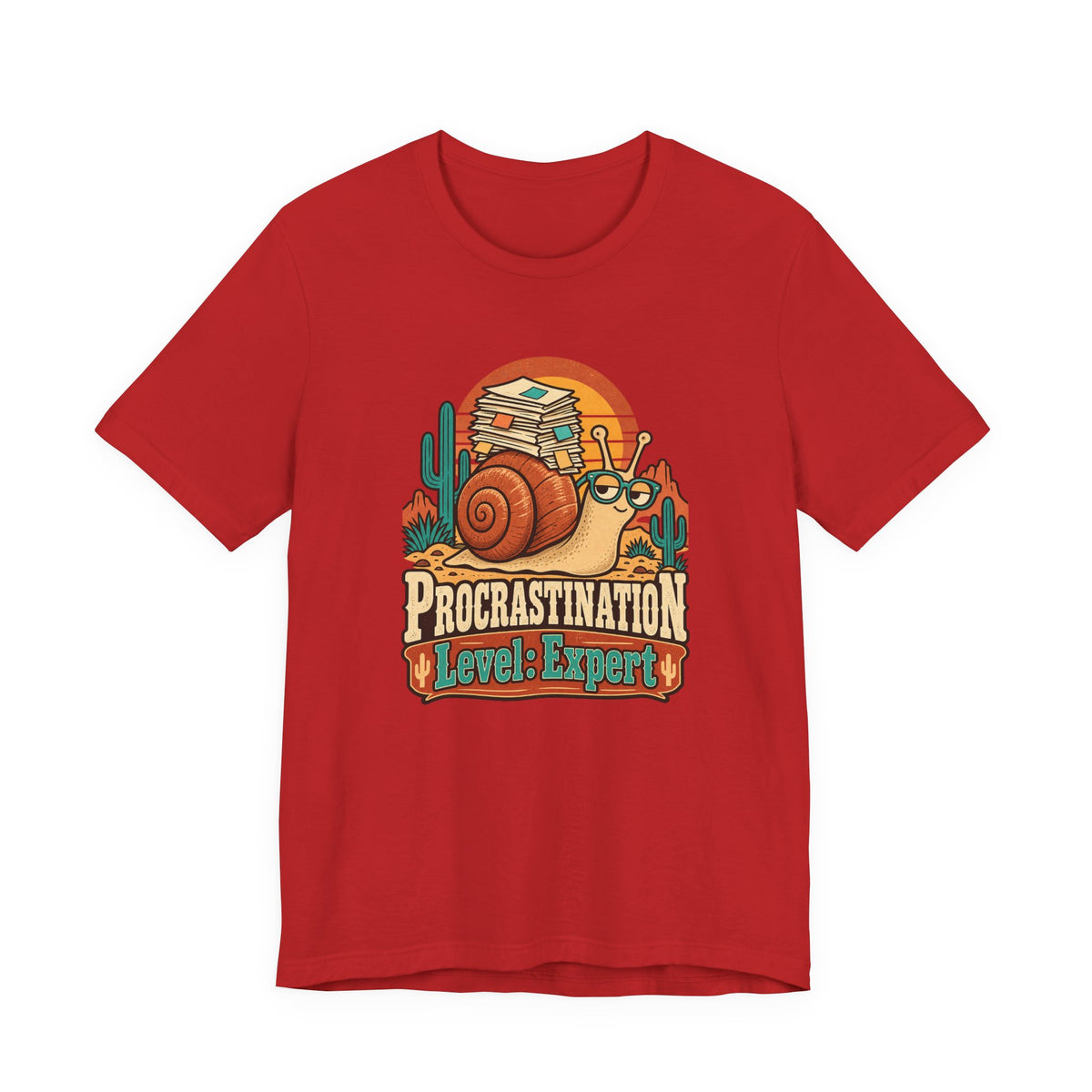 Procrastination Level: Expert Funny Student T-Shirt