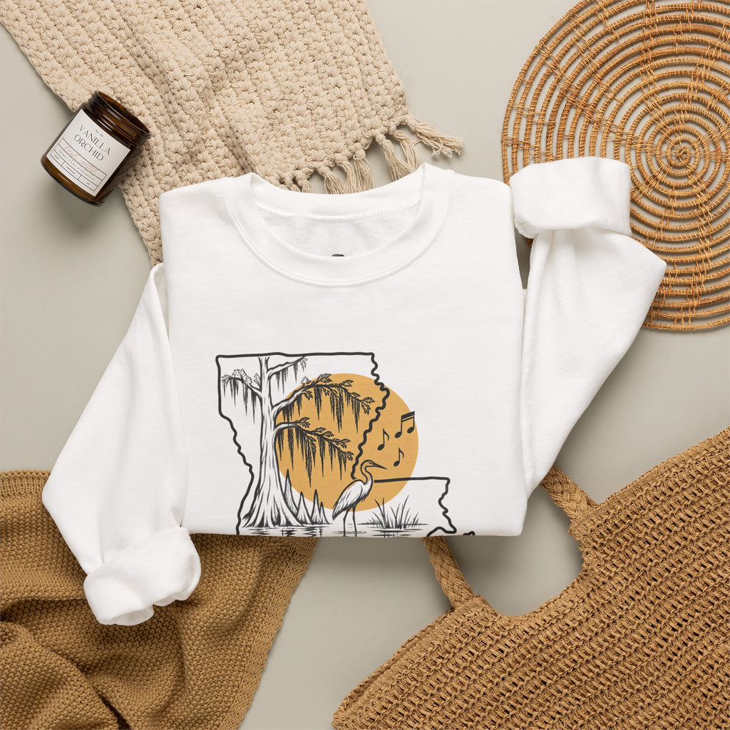 Laissez les bons temps rouler Funny Typography Sweatshirt