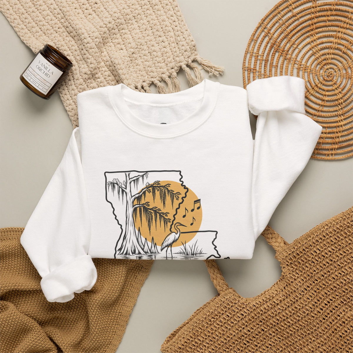 Laissez les bons temps rouler Funny Typography Sweatshirt