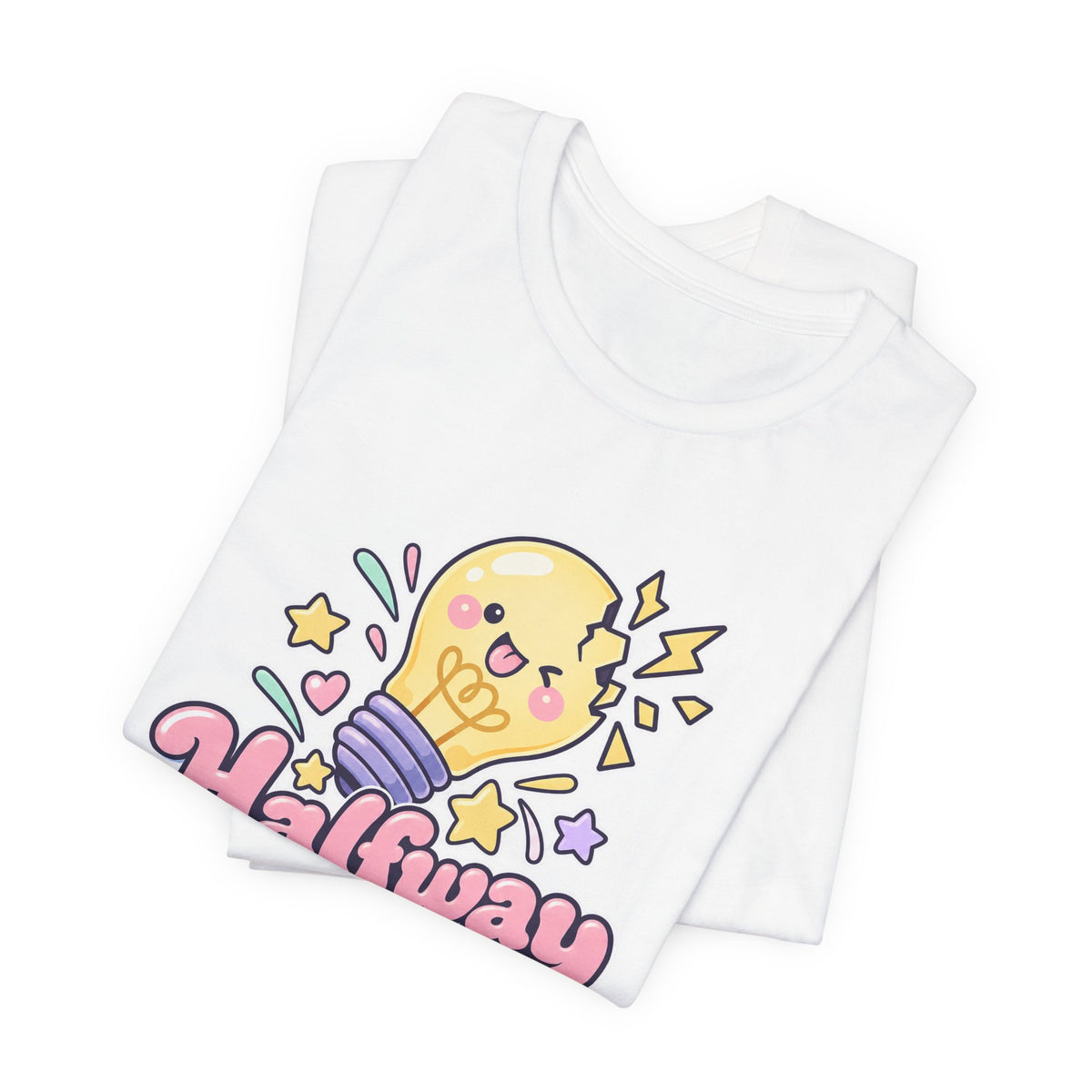 Halfway Between Genius and Disaster Funny Creative T-Shirt