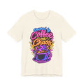 Powered by Coffee and Chaos Funny Nurse T-Shirt