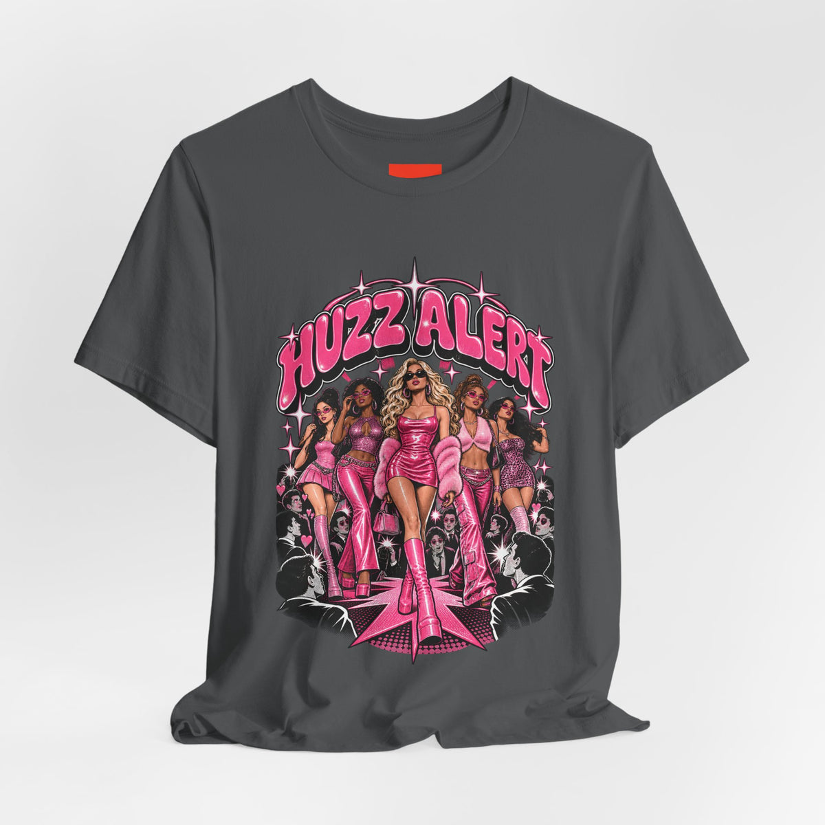 HUZZ ALERT Funny General Distressed Print T-Shirt