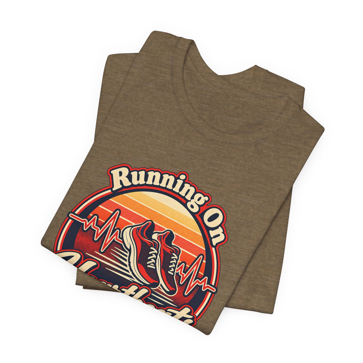 Running On Heartbeats and Hustle Funny Nurse T-Shirt