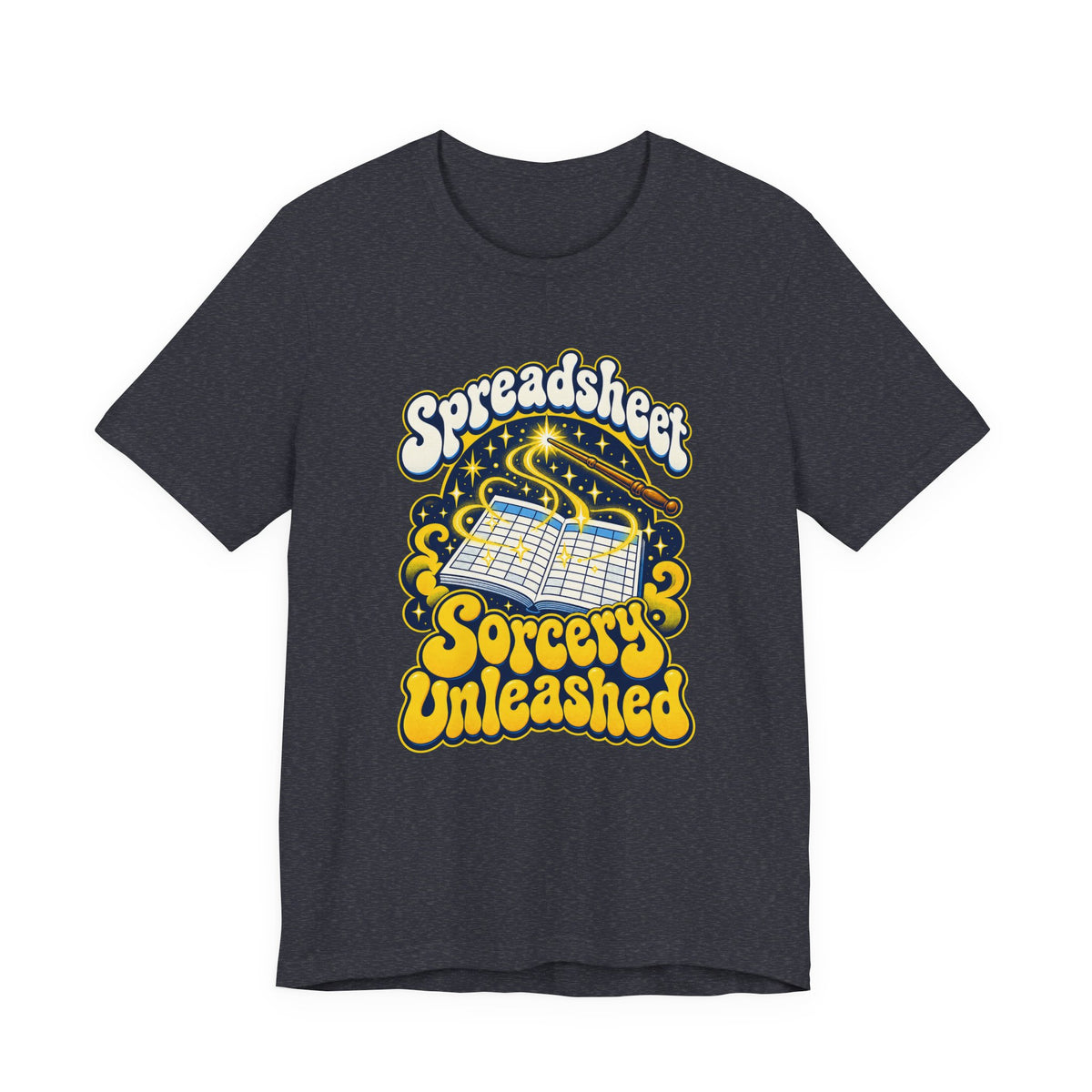 Spreadsheet Sorcery Unleashed Funny Office Humor T-Shirt