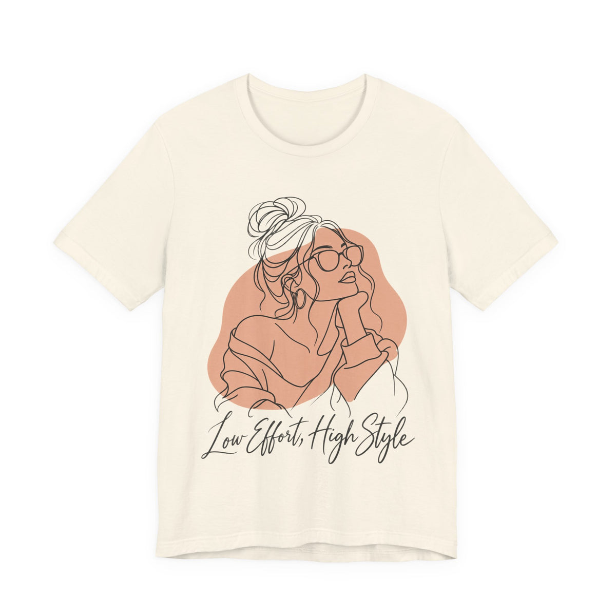 Low Effort, High Style Funny Minimalist T-Shirt