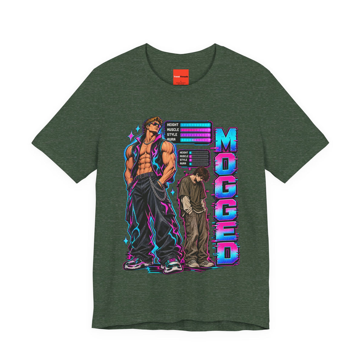 MOGGED Funny Y2K Graphic T-Shirt