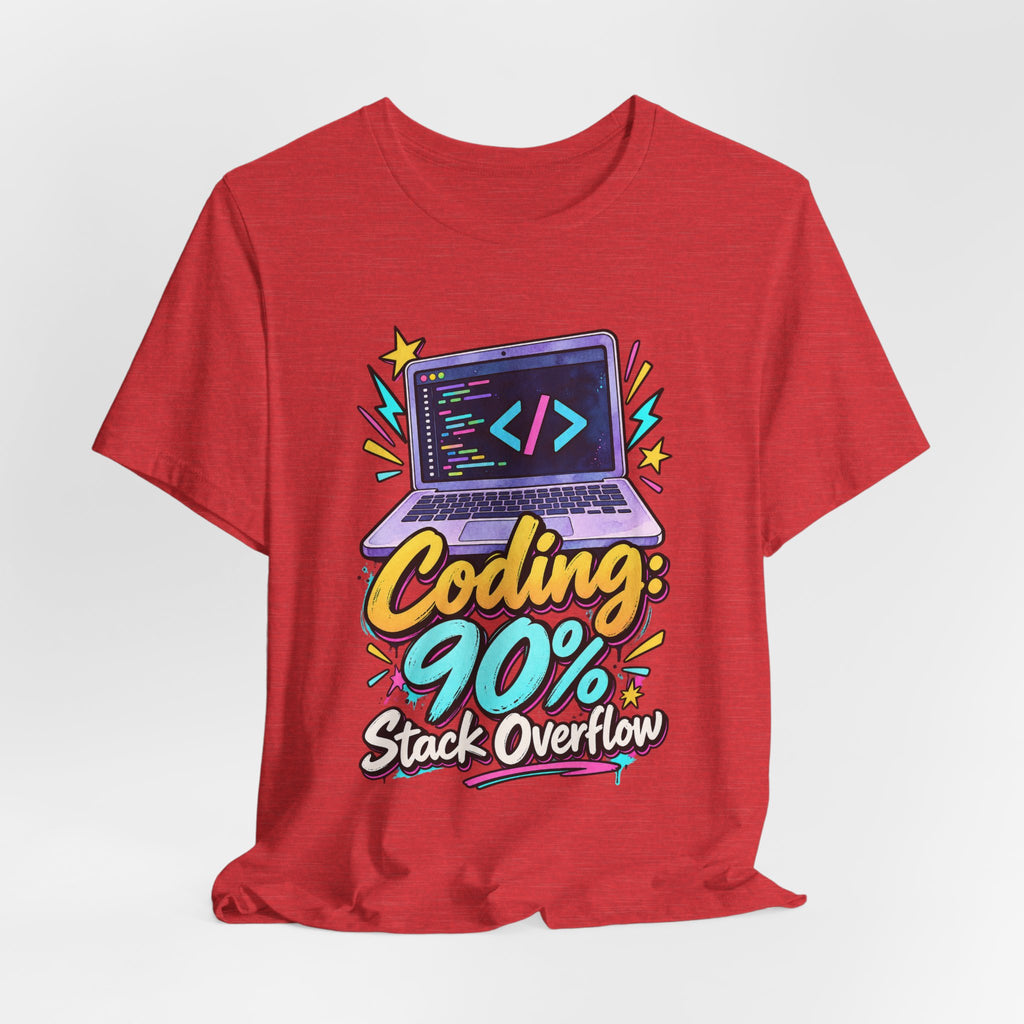 Coding: 90% Stack Overflow Funny Programmer T-Shirt