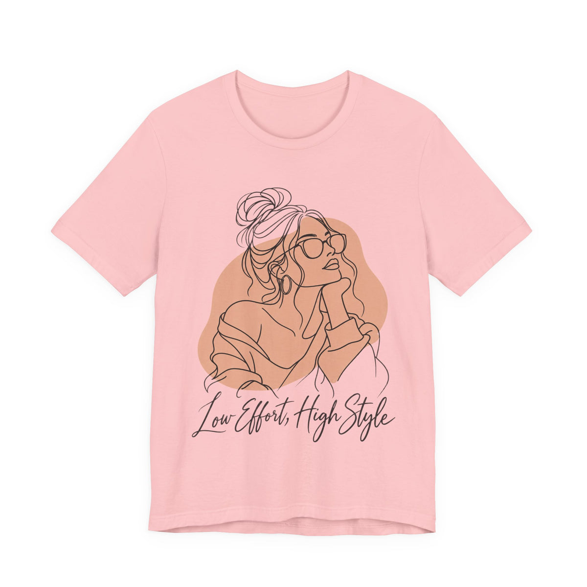 Low Effort, High Style Funny Minimalist T-Shirt