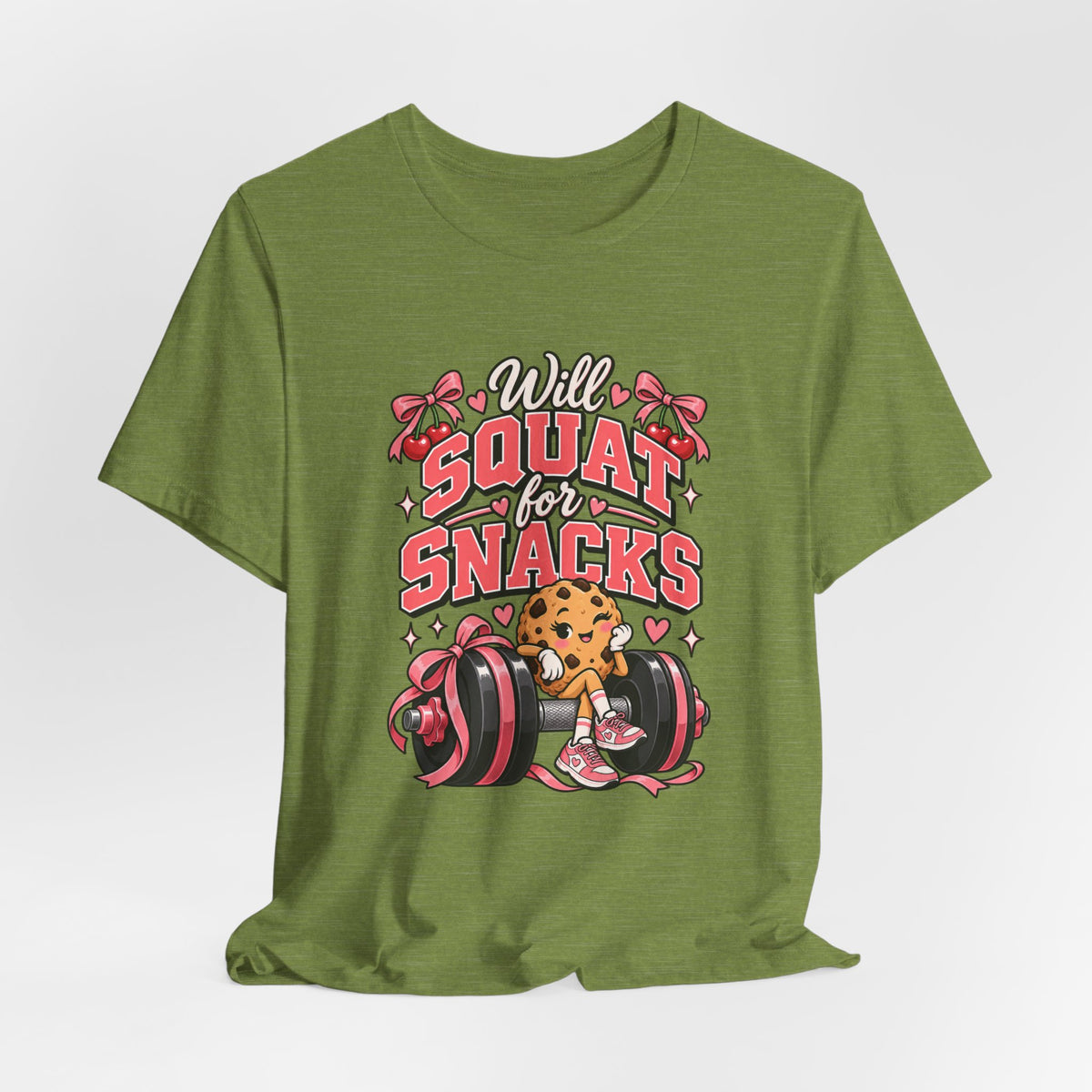 Will Squat for Snacks Funny Fitness T-Shirt