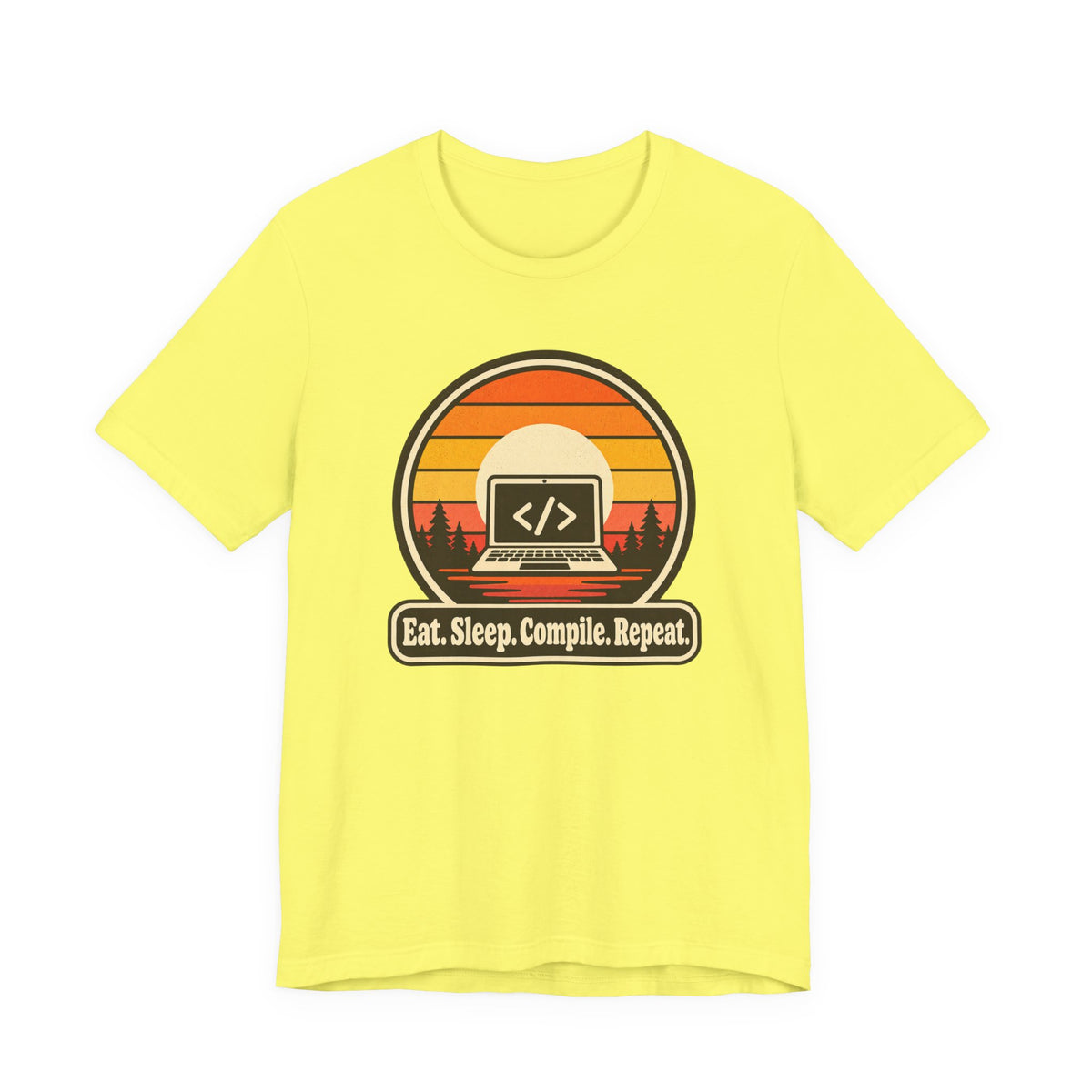 Eat Sleep Compile Repeat Funny Programmer T-Shirt