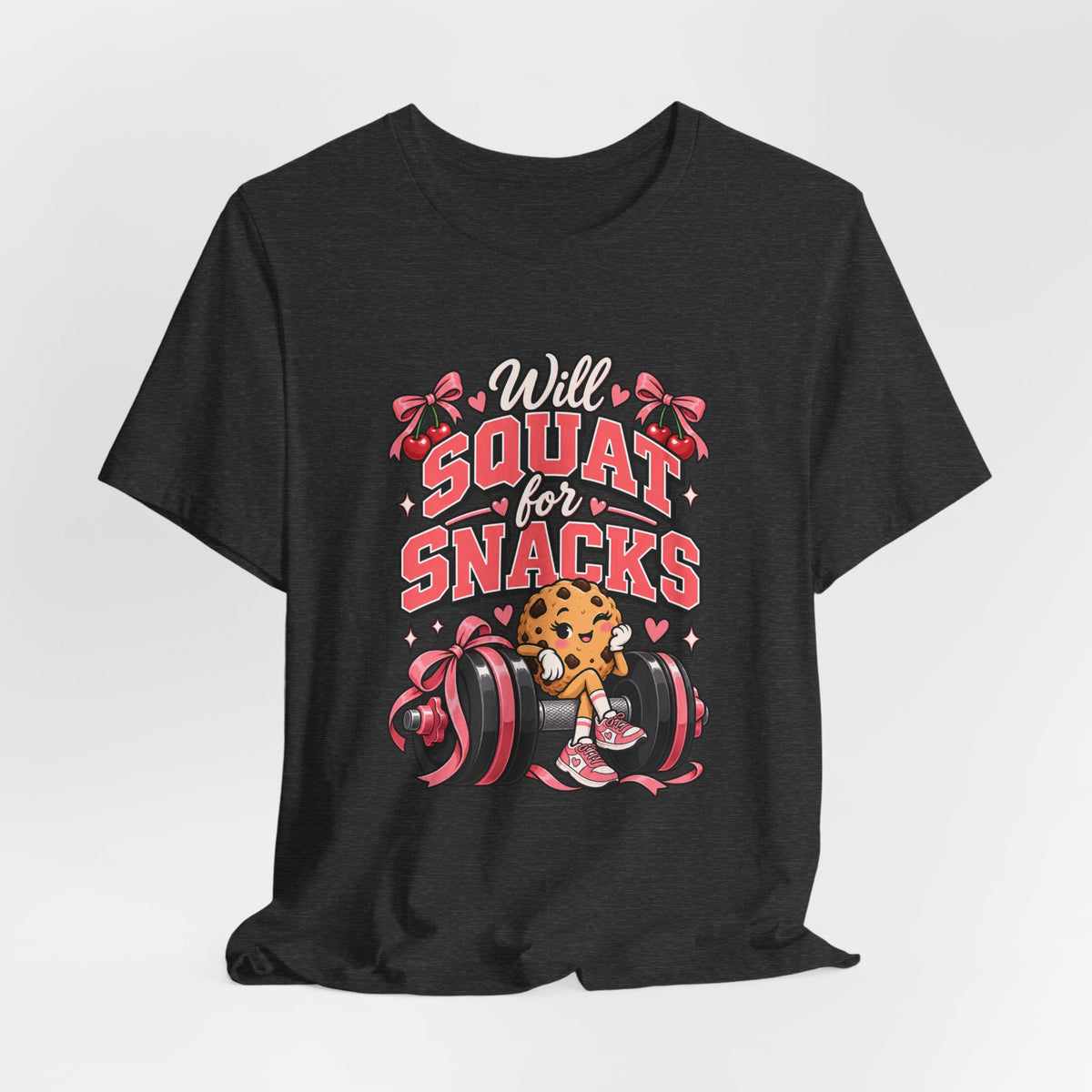 Will Squat for Snacks Funny Fitness T-Shirt