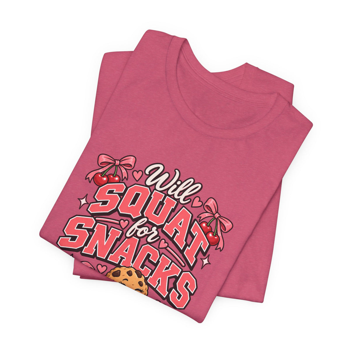 Will Squat for Snacks Funny Fitness T-Shirt