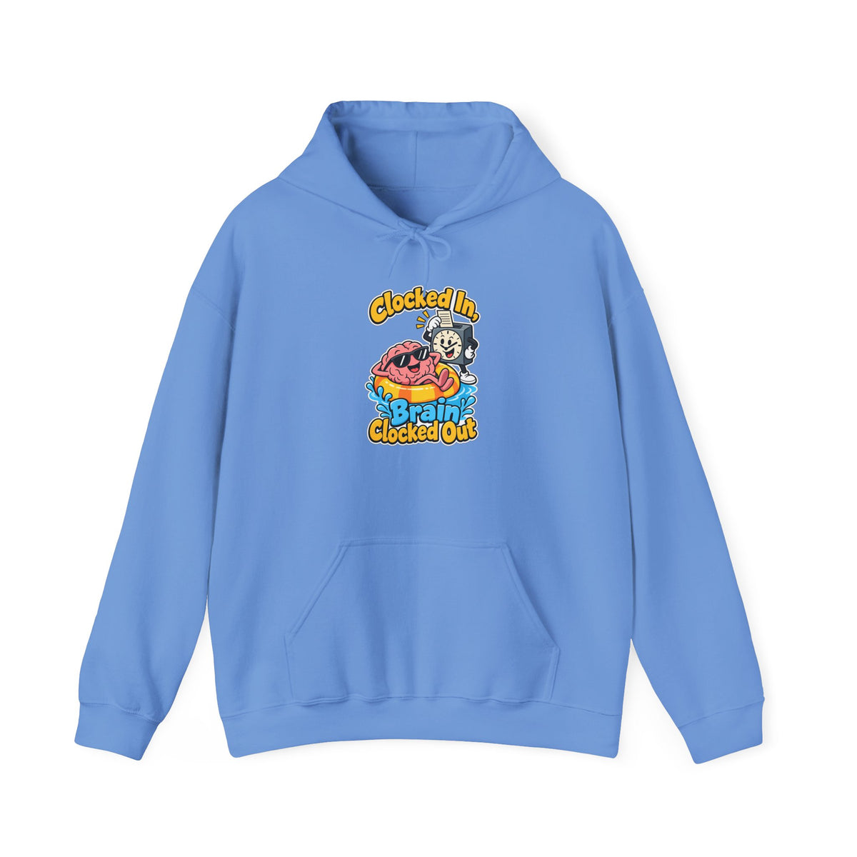 Clocked In, Brain Clocked Out Funny Nurse Hoodie
