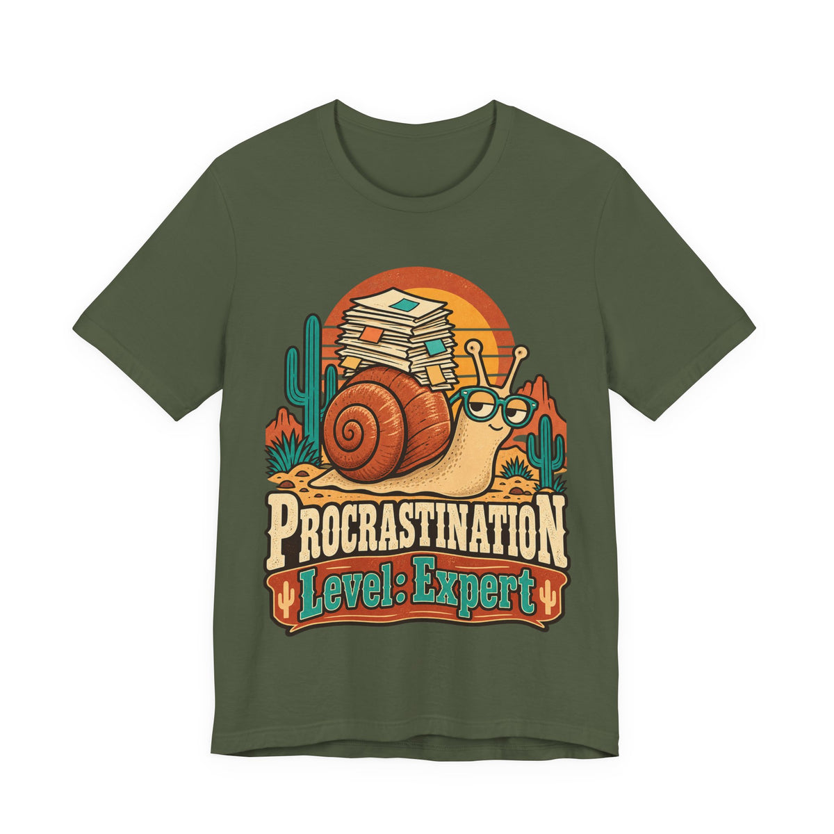 Procrastination Level: Expert Funny Student T-Shirt
