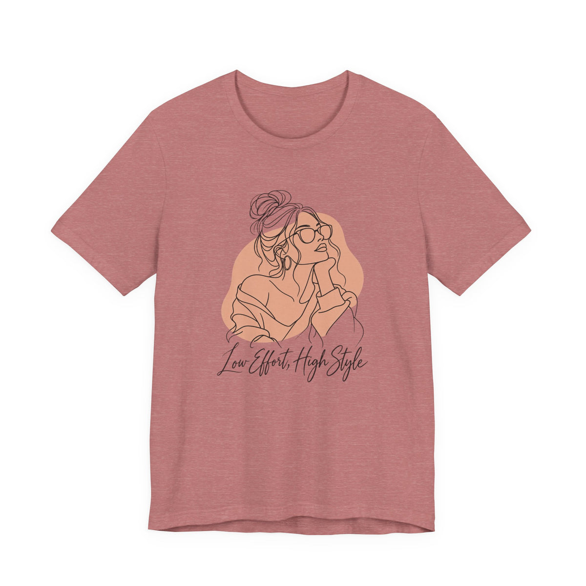 Low Effort, High Style Funny Minimalist T-Shirt