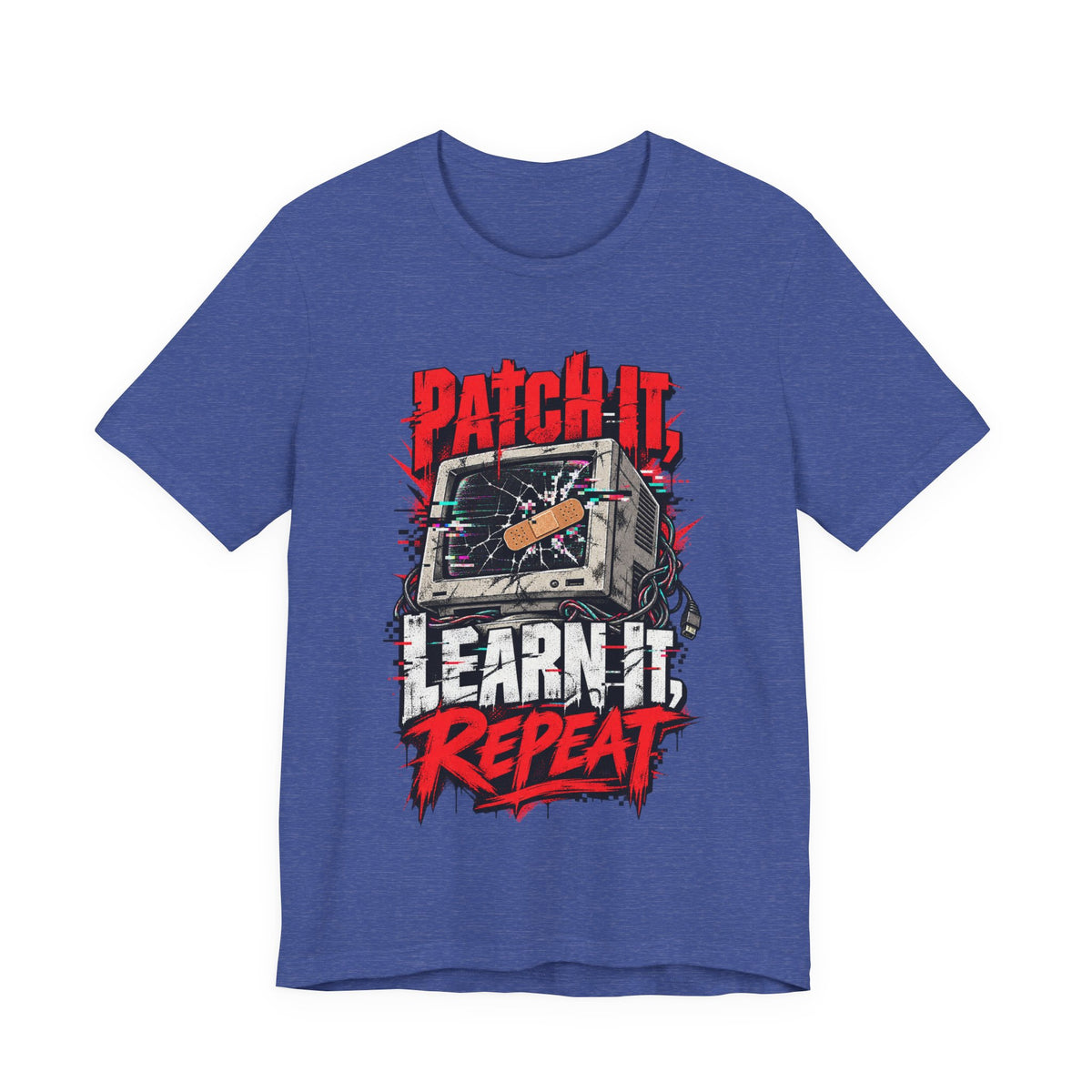 Patch It, Learn It, Repeat Funny Programmer T-Shirt