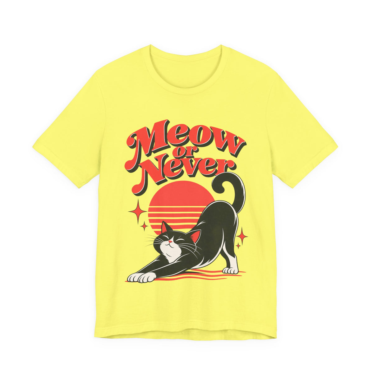 Meow or Never Funny Cat Lover T-Shirt