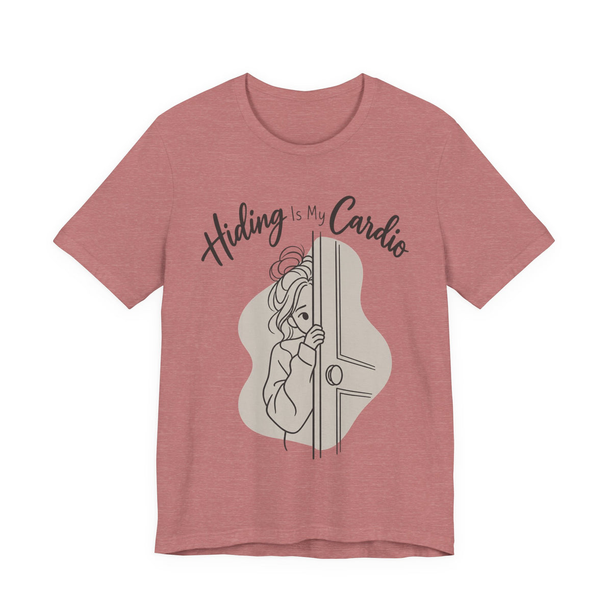 Hiding Is My Cardio Funny Introvert T-Shirt