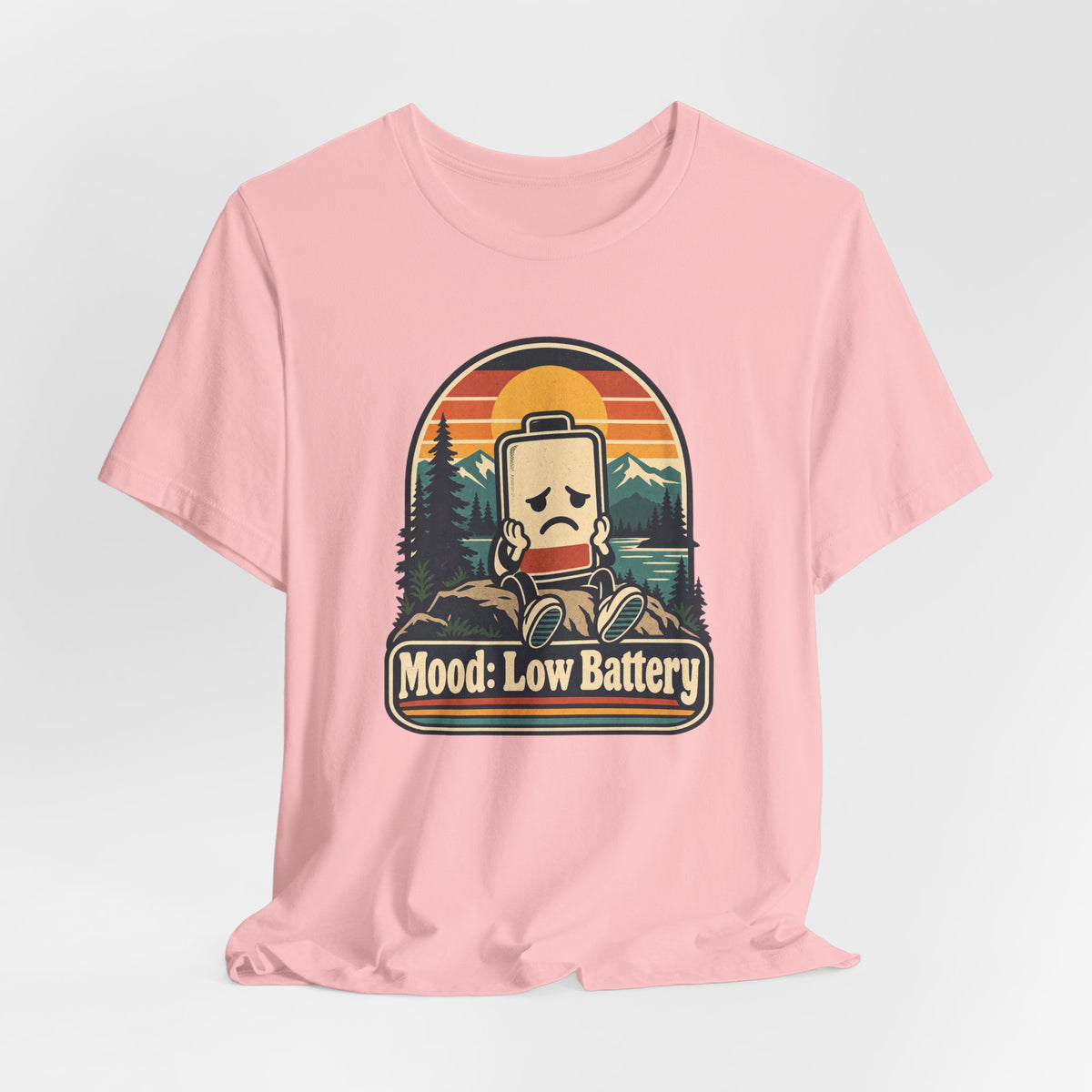 Mood: Low Battery Funny Tech T-Shirt
