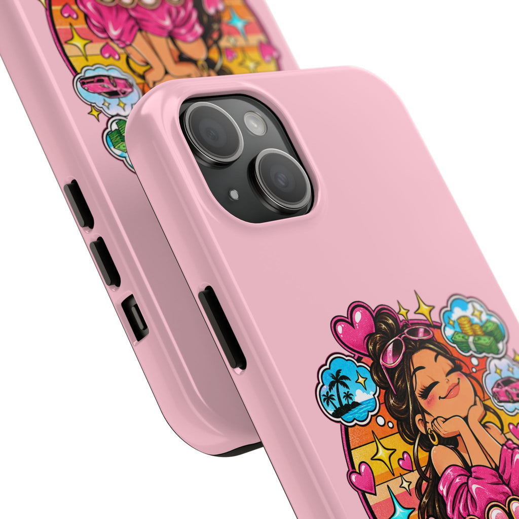 Delulu Is the Solulu Pink Tough Phone Case — Kawaii Cute Protective Case