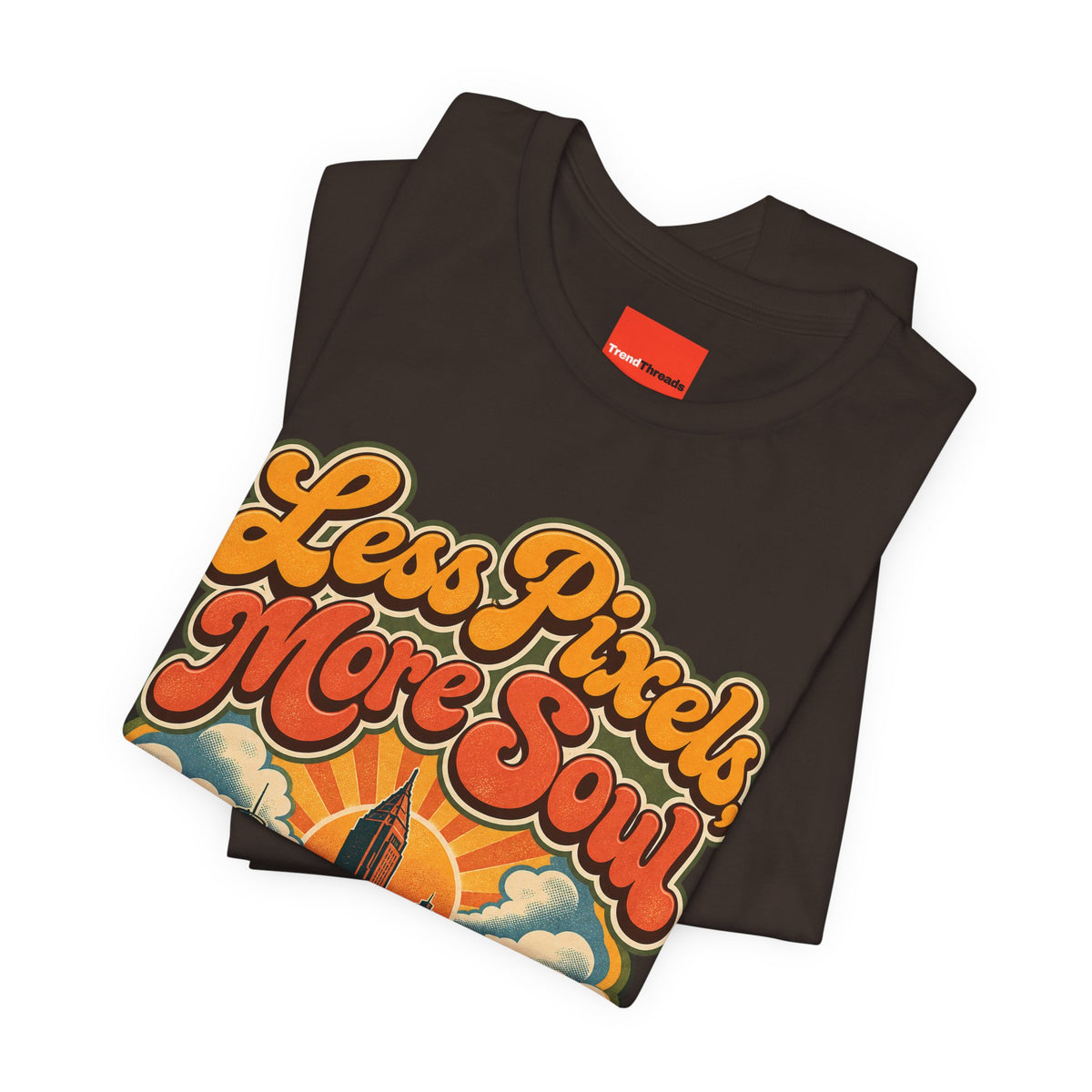 Less Pixels, More Soul Funny Digital Art T-Shirt
