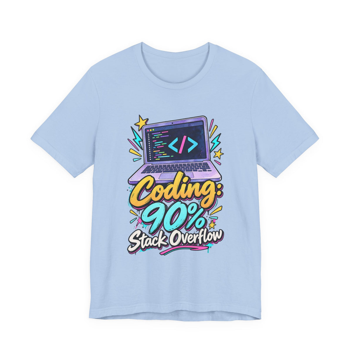 Coding: 90% Stack Overflow Funny Programmer T-Shirt