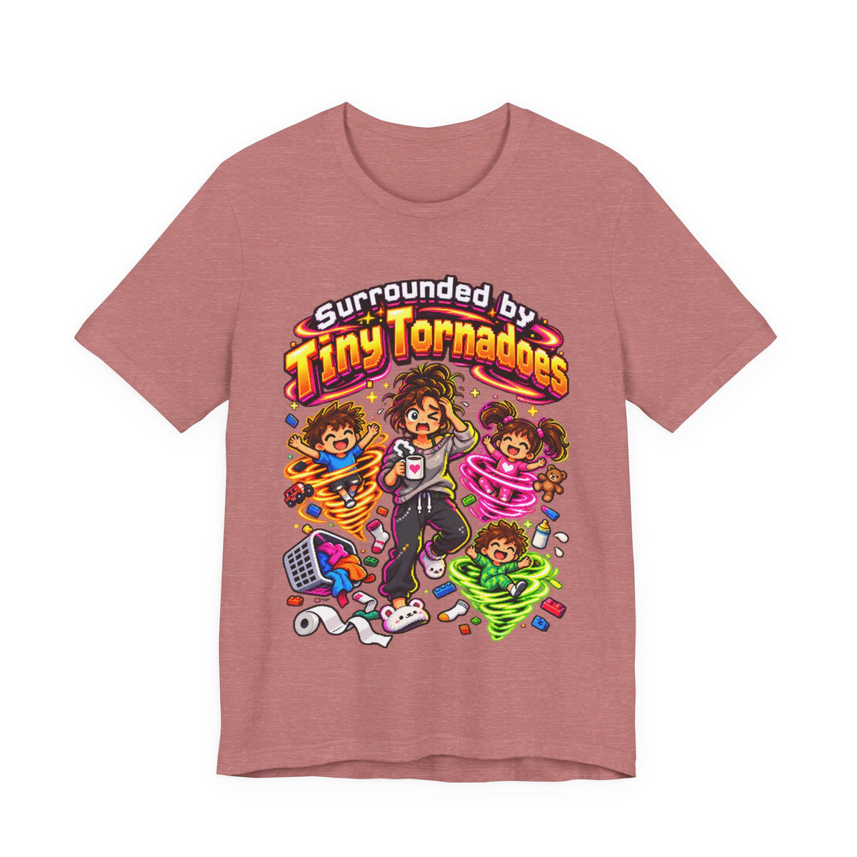Surrounded by Tiny Tornadoes Funny Parent T-Shirt