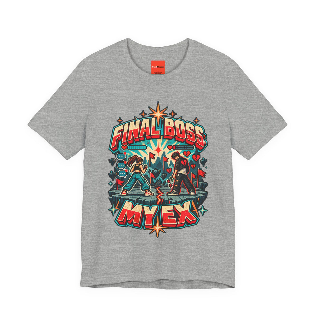 FINAL BOSS: MY EX Funny Retro Vintage T-Shirt