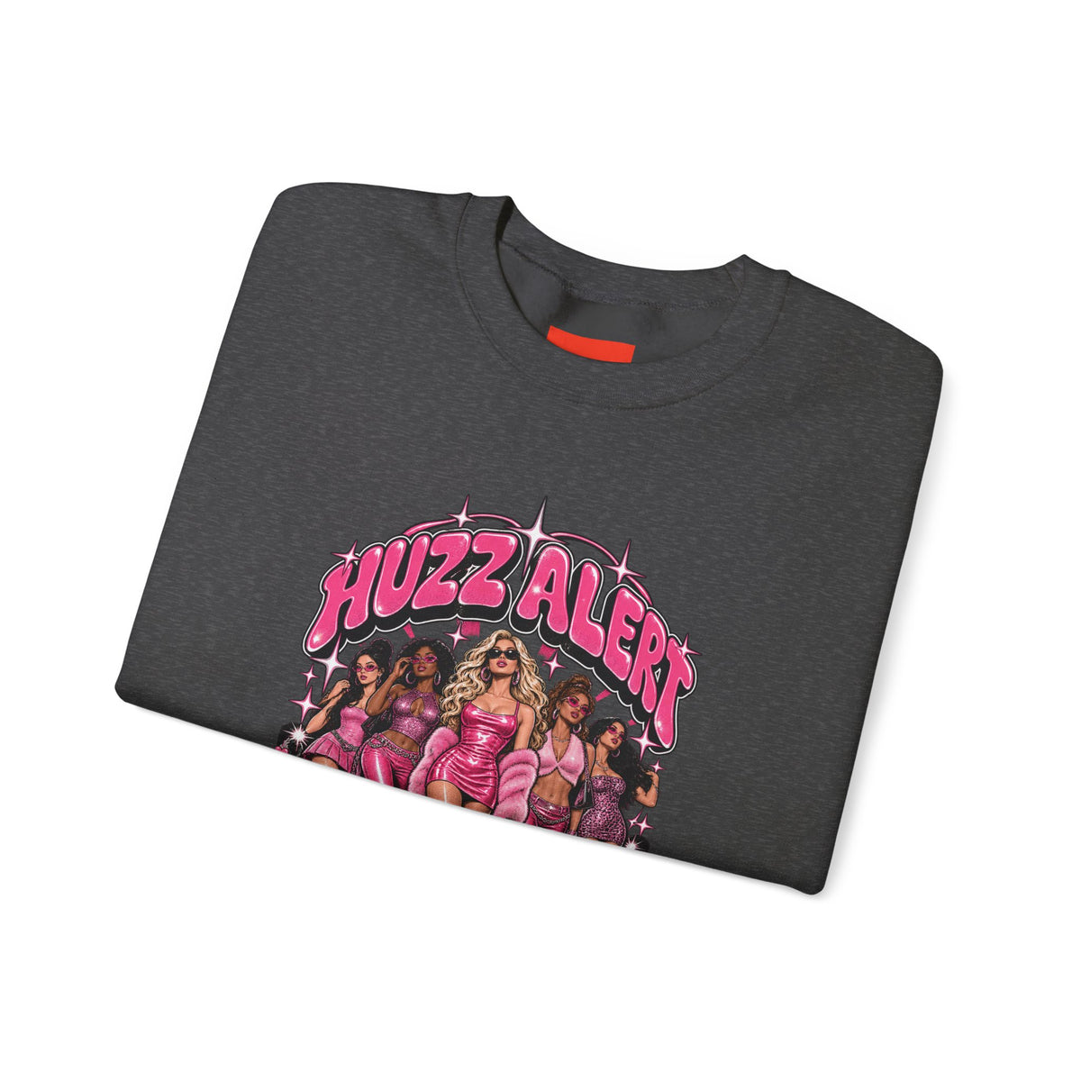 HUZZ ALERT Funny General Distressed Print Sweatshirt