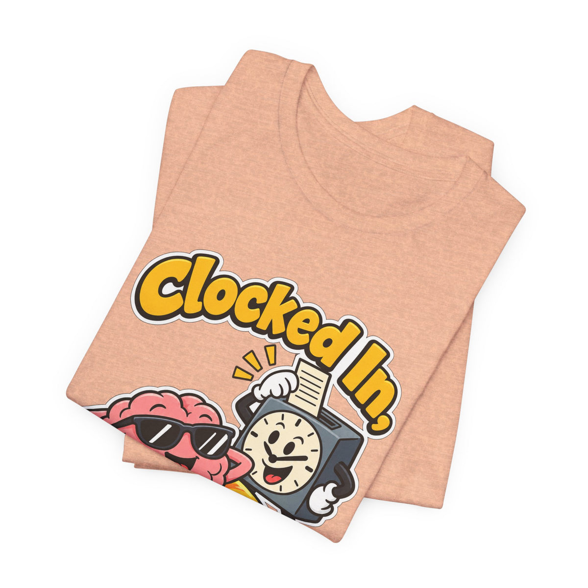 Clocked In, Brain Clocked Out Funny Nurse T-Shirt