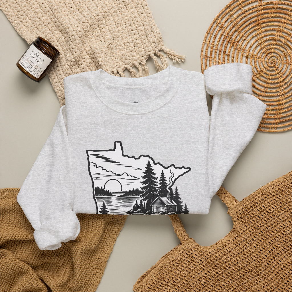 Land of 10,000 Lakes Funny Retro Vintage Sweatshirt