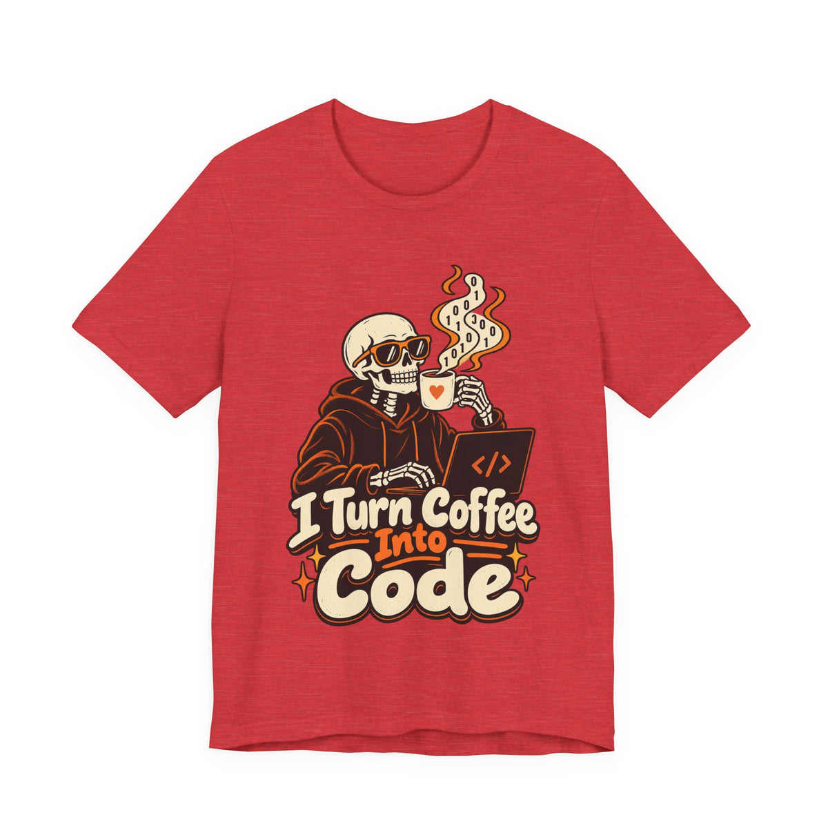 I Turn Coffee Into Code Funny Programmer T-Shirt