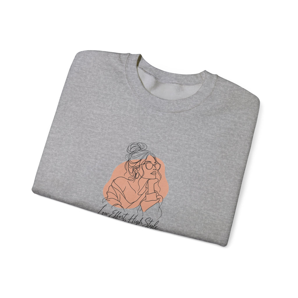 Low Effort, High Style Funny Minimalist Sweatshirt