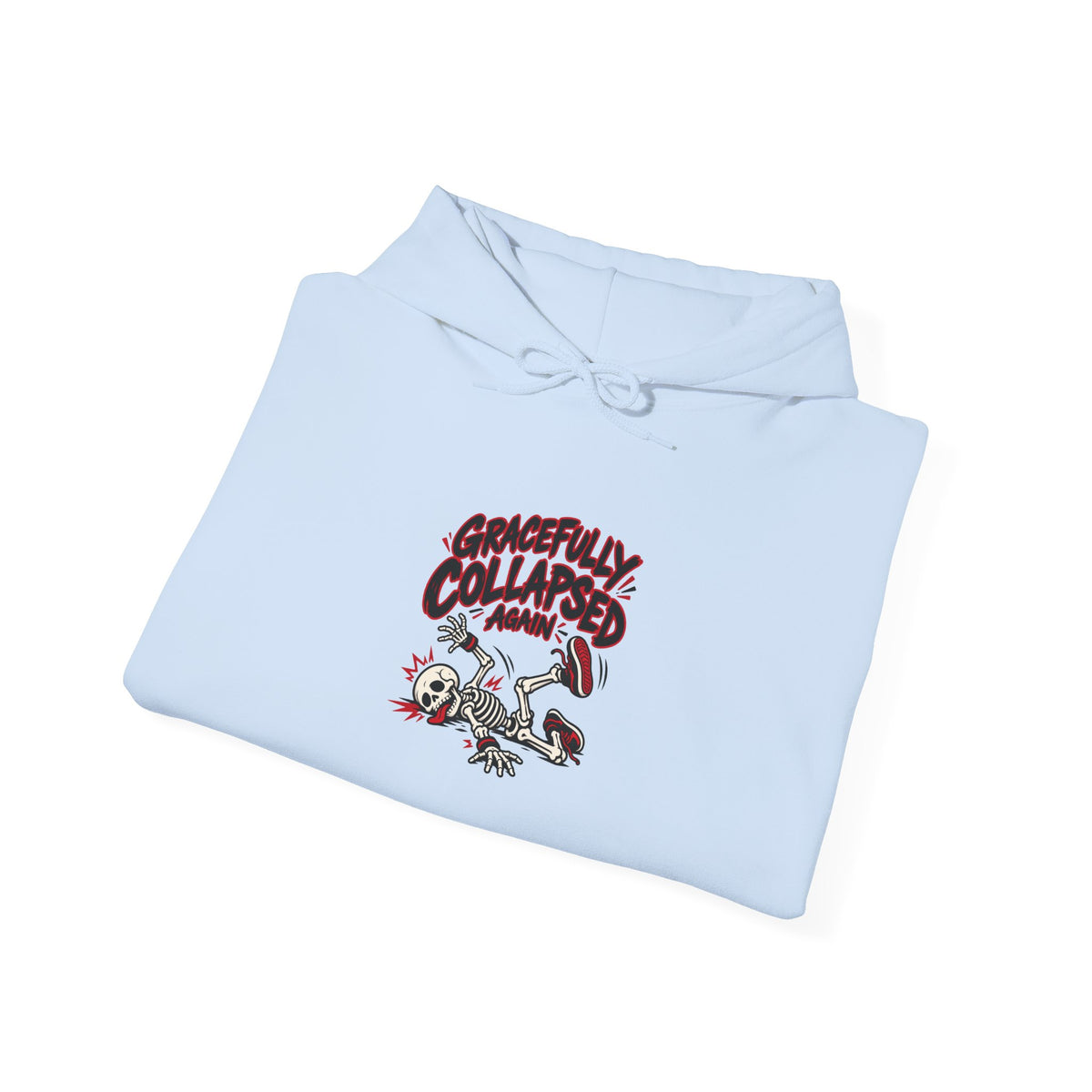 Gracefully Collapsed Again Funny Fitness Hoodie